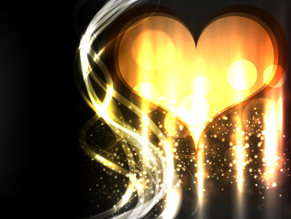 free vector Romantic heartshaped vector graphic